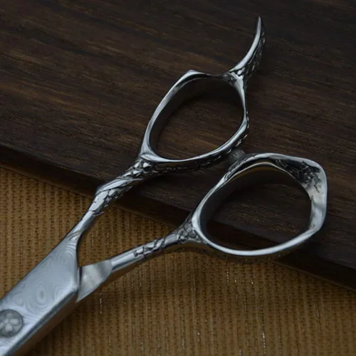 Miniatura 4 de Tijeras de corte de pelo de acero de dos lados para adelgazar los dientes de corte de peluquería peluquería peluquería salón de afeitar