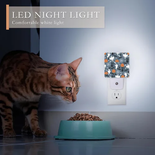 Miniatura 4 de Luz nocturna enchufable a la pared, luz nocturna con bandera estadounidense con sensor de atardecer a amanecer, luz nocturna para niños, niñas