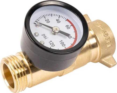 Miniatura 8 de Regulador de presión de agua de latón Hourleey para RV, regulador de agua para cámper de RV con pantalla filtrante, protector para cámpers