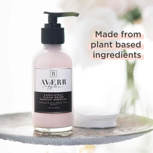 Miniatura 4 de Averr Aglow Removedor de maquillaje Gelée completamente transparente, cuidado facial, mejora el colágeno, calma la piel, limpiador facial natural a