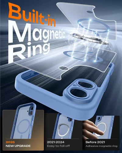 Miniatura 493 de TOCOL Funda para iPhone 11, compatible con Magsafe, protección completa de cámara, imanes integrados, protección contra caídas, funda translúcida