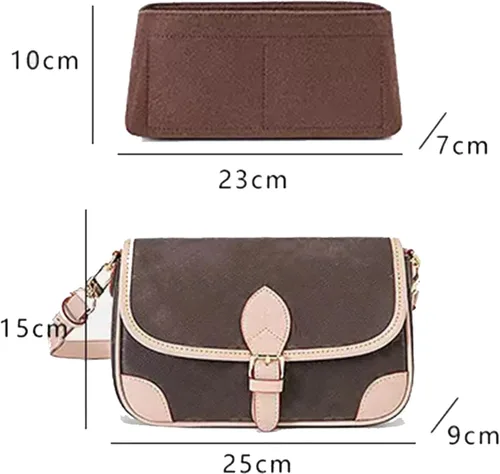 Miniatura 3 de Lckaey Inserto organizador de bolso, utilizado para el nuevo bolso de forro Diane stick liner bolsa de almacenamiento y clasificación2072Beige