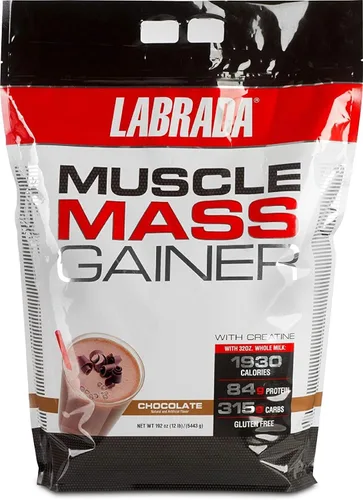 Labrada Nutrición Ganador de masa muscular, chocolate, 12 libras