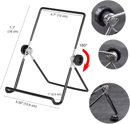 Miniatura 5 de VOVIGGOL Soporte ajustable para tableta, soporte plegable antideslizante para tabletas de 9 a 12.9 pulgadas, iPad, Samsung y Kindle Fire, soportes
