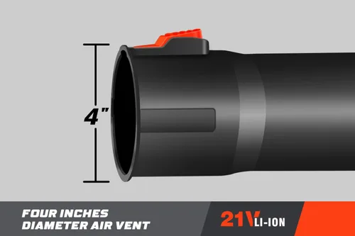 Miniatura 7 de Blütezeit Soplador de hojas inalámbrico, soplador de hojas alimentado por batería de 21 V (batería de 6.0 Ah y cargador incluidos), soplador