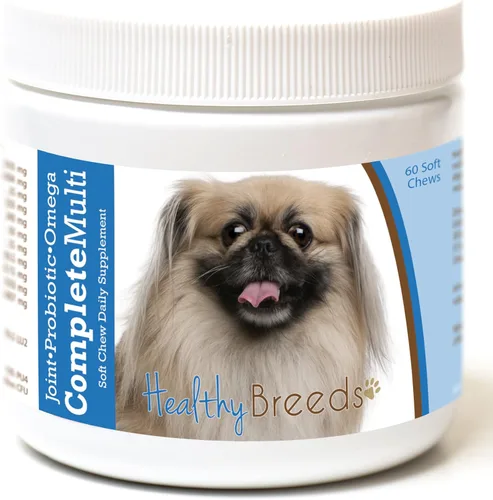 Miniatura 235 de Healthy Breeds Pug todo en uno multivitamínico suave masticable 60