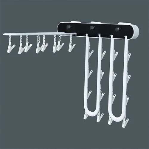 Miniatura 5 de Folding Multifunctional Clothes Rack Wardrobe Storage Rack Space Saving Clothes Rack(D)