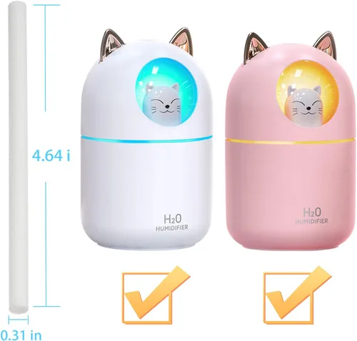 Miniatura 6 de Filtros de humidificador de 4.64 pulgadas, repuesto de barra de algodón para humidificador pequeño INVODA Mini humidificadores de niebla fría
