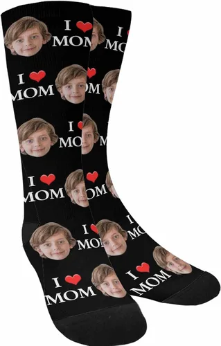 Miniatura 144 de Artsadd Calcetines personalizados para mujeres y hombres, amantes de los perros y gatos, regalos divertidos unisex personalizados