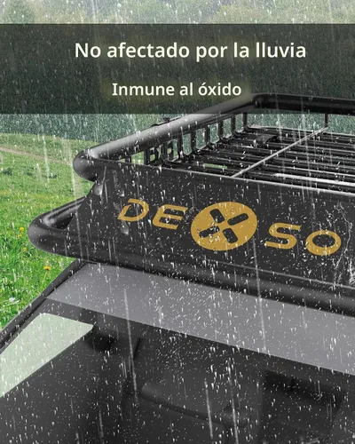 Miniatura 7 de DEXSO Cesta universal para portaequipajes de techo de 46 x 36 pulgadas, capacidad de 200 libras, soporte de equipaje resistente para SUV, camiones