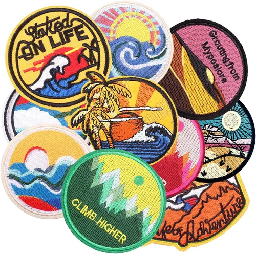 Miniatura 63 de 24 parches retro bohemios para planchar o coser, bonitos apliques bordados femeninos, decoración de moda para ropa, sombrero, bolso, vestido, Planta