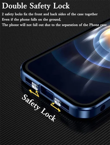 Miniatura 5 de Funda antiespía para Samsung Galaxy S22 Ultra, cubierta magnética de privacidad de doble cara, protector de pantalla de cuerpo completo, rojo