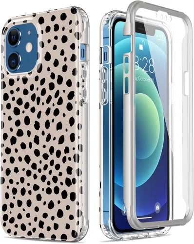 Miniatura 7 de Esdot Funda compatible con iPhone 12, iPhone 12 Pro con protector de pantalla integrado, con diseño de moda para mujeres y niñas, funda protectora