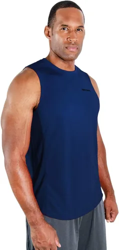 Miniatura 4 de DEVOPS - Paquete de 3 camisetas sin mangas para hombre, ajuste seco, para músculos, camiseta de entrenamiento
