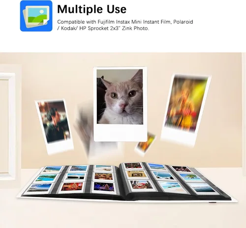 Miniatura 2 de Paquete de 2 álbumes de fotos de 432 bolsillos para cámara instantánea Fujifilm Instax Mini, cámara Polaroid, para cámara instantánea Fujifilm