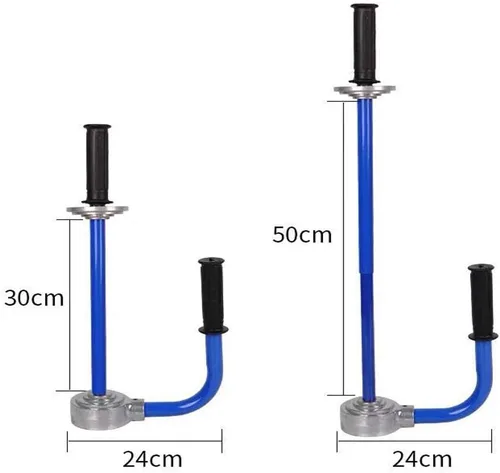 Máquina de embalaje de película elástica de palet, soporte dispensador de envoltura retráctil, herramienta de envoltura elástica a mano, altura Azul