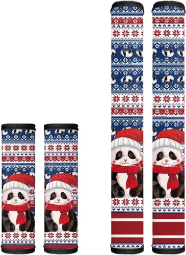 Miniatura 31 de Juego de 4 fundas protectoras de repuesto para manija de puerta de refrigerador con temática de té de la tarde para microondas, horno, refrigerador