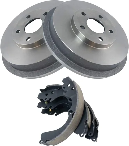 Miniatura 3 de Kit de tambor de freno y zapata ABS trasero TRQ Compatible con Subaru Forester Impreza