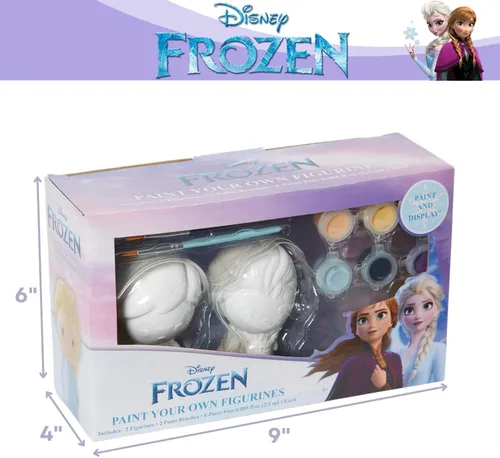 Miniatura 8 de Innovative Designs Disney Frozen DIY Paint Your Own Figurines Arts and Crafts Set for Girls - Elsa & Anna