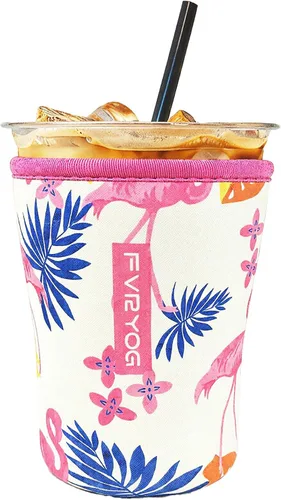 Miniatura 24 de Fundas de neopreno reutilizables aisladas para café helado, fundas para tazas de café helado, fundas para bebidas heladas y calientes