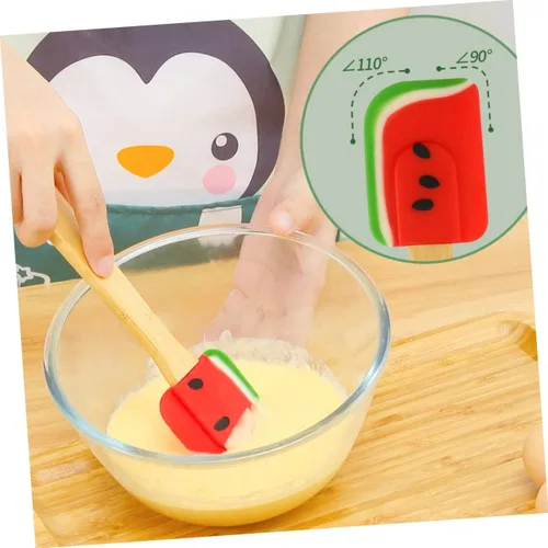Miniatura 2 de SHOWERORO Raspador de cocina para tartas, espátula de raspador de mantequilla, espátula de cocina, espátula de silicona para tartas, espátula