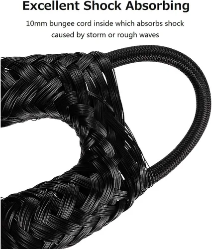Miniatura 2 de Líneas de muelle elástico para barco, cuerda de amarre para barcos, accesorios de barco, cuerdas de acoplamiento PWC para barcos, pontón, moto