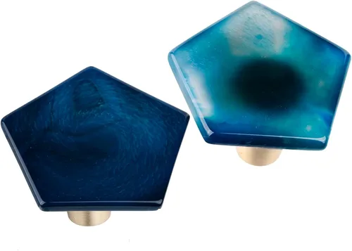 Miniatura 13 de Rockcloud Cajón de perilla de ágata con tornillos, mango de ágata morada en forma de cruz para armario, armario, accesorios para decoración