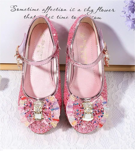 Miniatura 3 de Cadidi Dinos Zapatos de vestir para niñas con tacón de fiesta de boda Mary Jane Princess Flower Shoes (bebéniño pequeñoniño grande)