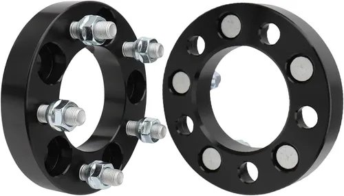 Miniatura 22 de IRONTEK Espaciadores de rueda de 4 x 4 pulgadas, espaciadores forjados de 1 pulgada con orificio de cubo de 2.598 in, pernos de 1/2 pulgadas x 20
