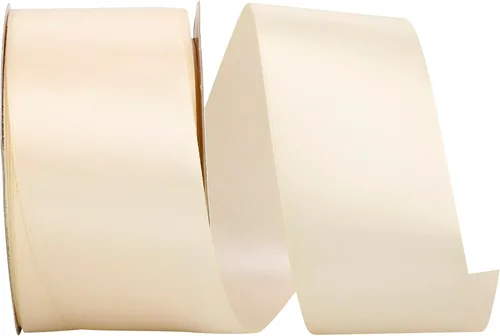 Miniatura 19 de Reliant Ribbon 4950-974-03C Cinta de satén de doble cara, 5/8 pulgadas x 100 yardas, oro antiguo
