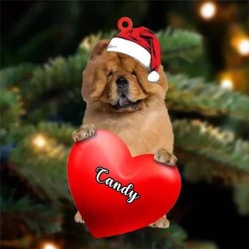 Miniatura 32 de Adornos de Navidad personalizados para perros, nombre personalizado, adorno de Malamute de Alaska, adornos acrílicos, regalos de Navidad, amantes