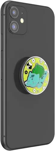 Miniatura 3 de PopSockets Agarre adhesivo para teléfono, soporte, soporte para teléfono, Pokemon - Esmalte Bulbasaur