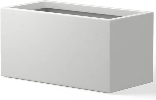 Miniatura 23 de Kante Macetero rectangular de hormigón de 23.2 pulgadas de largo, macetas grandes para interiores y exteriores con orificio de drenaje y tapón