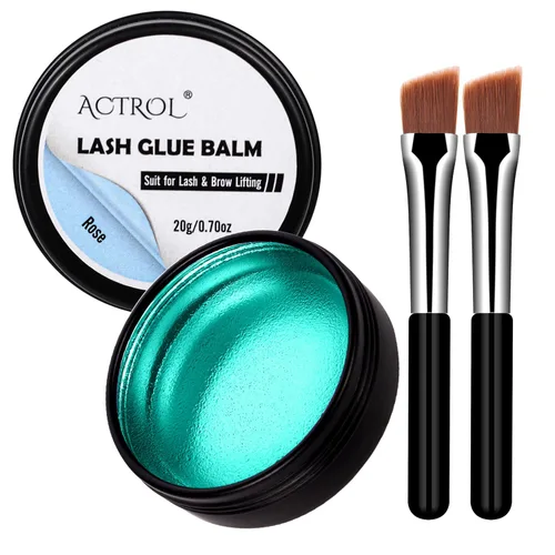 Miniatura 14 de ACTROL Bálsamo de pegamento para levantar pestañas, permanente, aloe de sujeción fuerte, para pestañas y cejas, pegamento para cejas adhesivo