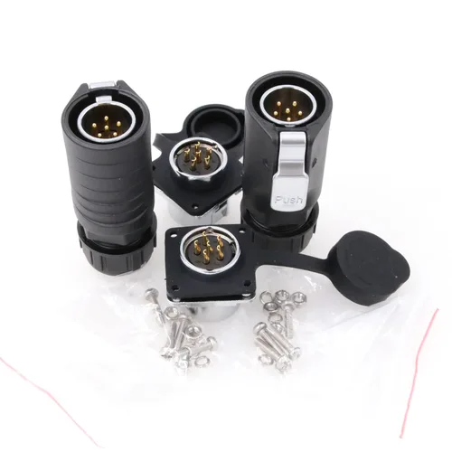 Miniatura 8 de LP20 - Conector de aviación de 3 pines, conectores de cable impermeables industriales para industrial, energía, automóvil, proyecto de lámpara LED