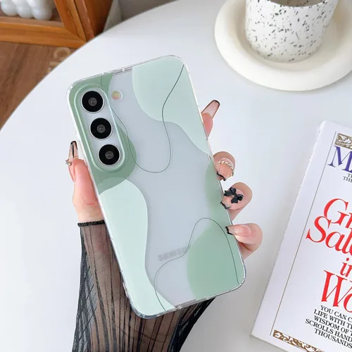 Miniatura 9 de DEFBSC Funda compatible con Samsung Galaxy S22, diseño artístico de forma suave con funda protectora de parachoques incorporada, bonita funda