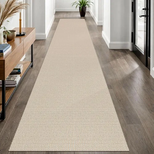 Miniatura 60 de EARTHALL Alfombra de pasillo 3x14 pies, alfombras lavables extra largas para pasillos, tejidas, antideslizante, alfombra trenzada para entrada