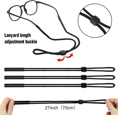 Miniatura 2 de Attmu, cordón deportivo para sostener lentes y lentes de sol, se cuelga en el cuello.