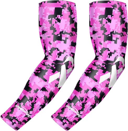 Miniatura 10 de COOLOMG Basketball Compression Arm Sleeves for Baseball Football Volleyball Sports Youth Kids Adult