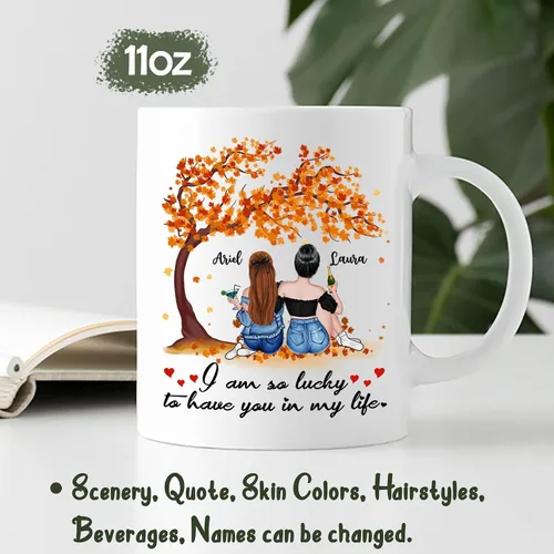 Miniatura 4 de Taza de café personalizada de la amistad para mejores amigos, mejores amigos, hermana del alma, tazas de café personalizadas para mejores amigas