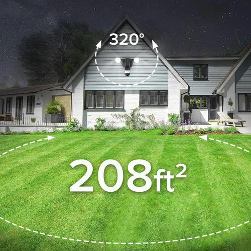 Miniatura 2 de SANSI - Luces de seguridad LED de 25 W con sensor de movimiento para exteriores, 3000 lm, 5000 K luz diurna, de atardecer a amanecer, luces