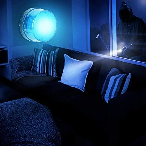 Miniatura 6 de Tangxi LED azul 12V advertencia de emergencia intermitente luz estroboscópica de seguridad para advertencias de bloqueo, alarmas antirrobo