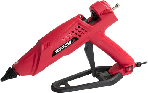 Miniatura 16 de Arrow Fastener Pistola de pegamento termofusible eléctrica profesional de 300 vatios para manualidades, construcción y madera, transparente