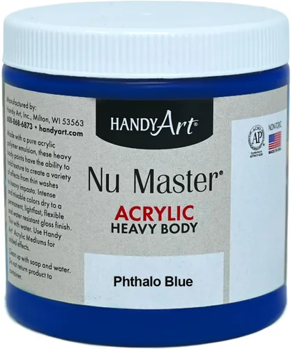 Miniatura 23 de Handy Art Nu Master - Pintura acrílica de cuerpo pesado, 16 onzas, color blanco titanio Titanio Blanco