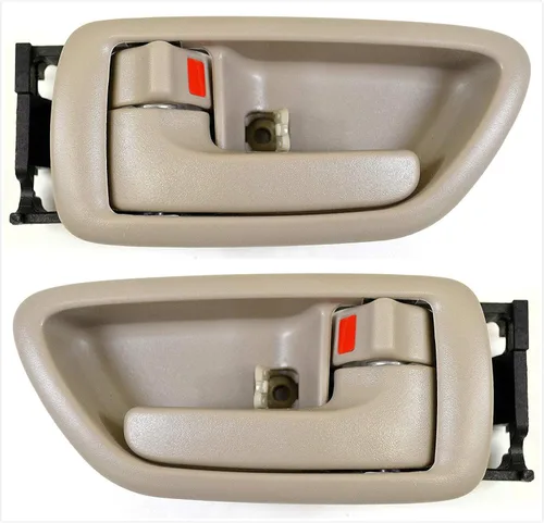 8076 - Juego de manijas de puerta para Toyota Sequoia 2001-2007, color beige para Toyota Sequoia 2001-2007; Toyota Tundra 2004-2006, solo cabina