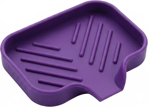 Miniatura 38 de MicoYang Jaboneras de baño de silicona con boquilla de drenaje, organizador de fregadero de cocina, soporte de esponja, bandeja de jabón para Azul