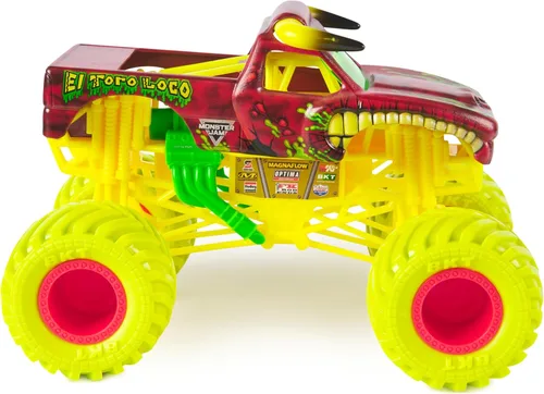 Miniatura 8 de Monster Jam, Camión monstruo oficial de El Toro Loco, vehículo de colección fundido a presión, escala 1:24, juguetes para niños y niñas a partir