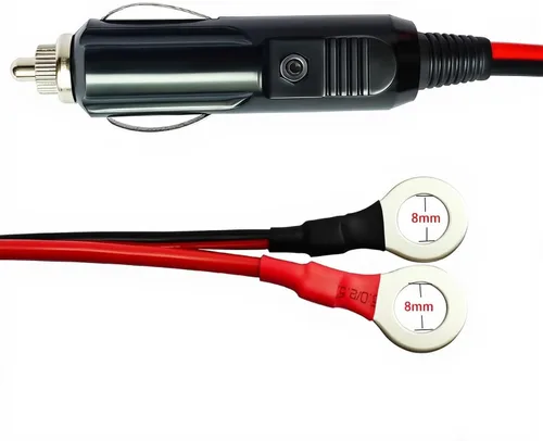 Miniatura 3 de Cable adaptador de encendedor de cigarrillos macho de 15 A, 12 V, 24 V, resistente, 14 AWG, cable de extensión para encendedor de cigarrillos