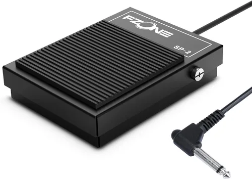 Pedal de resonancia compacto FZONE para teclados, pianos digitales, sintetizadores, módulos de tono, máquinas de tambor, todo metal, diseño pesado,