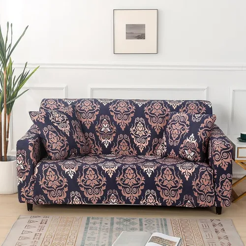 Miniatura 27 de HOOBUY Funda de sofá estampada, Funda elástica para sillón, Jugo de funda de sofá con patrones para sillón acojinado de 3 plazas, YLYZ